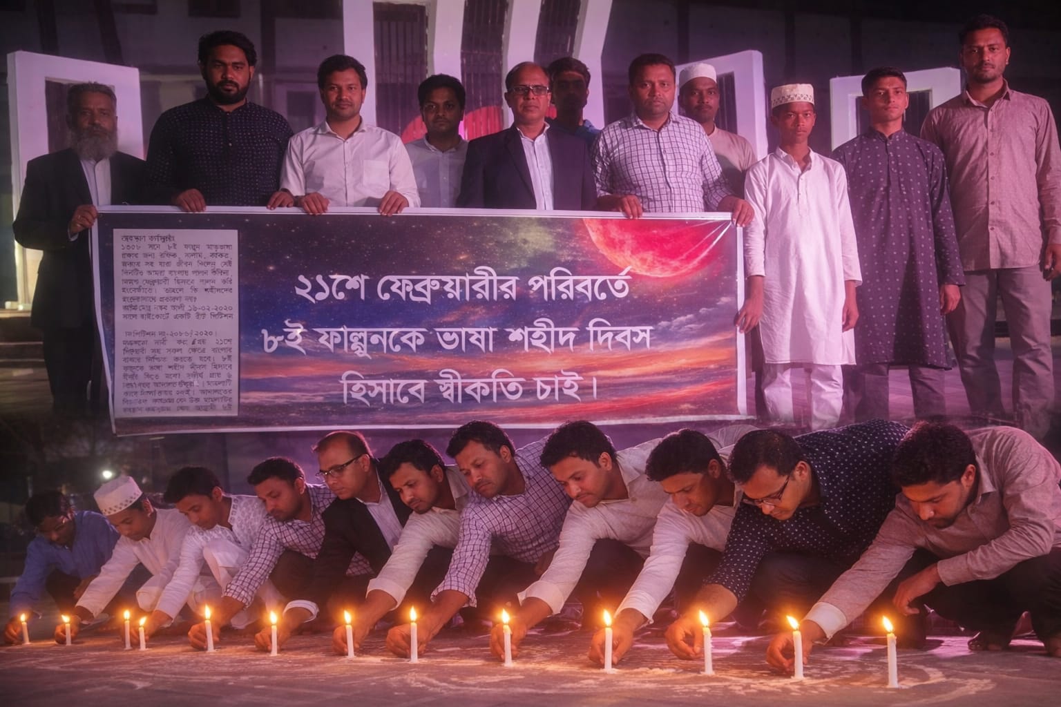 ৮ই ফাল্গুনকে ভাষা শহীদ দিবস ঘোষণার দাবি