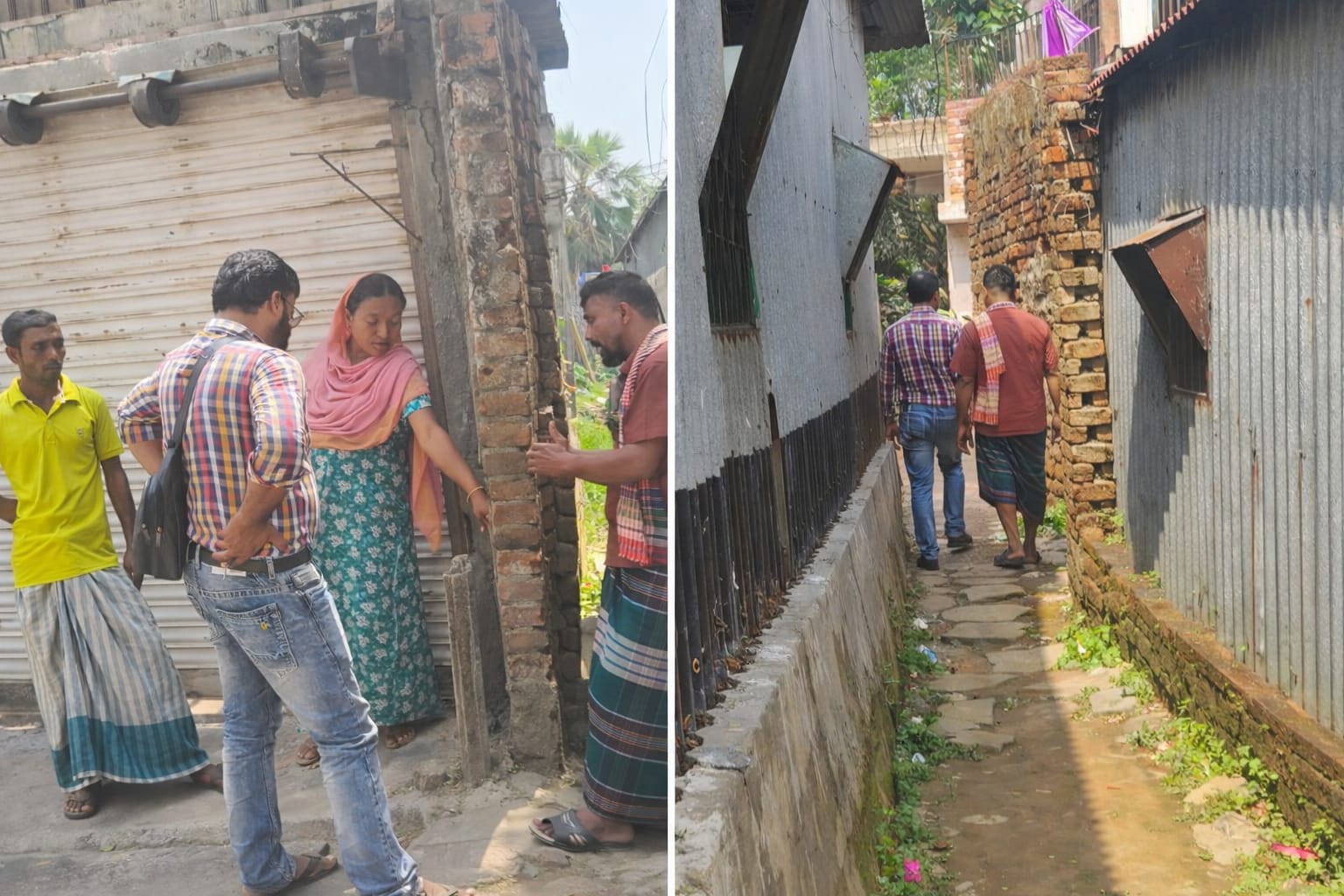 আশুলিয়ায় চলাচলের পথে দেয়াল, জনদুর্ভোগে এলাকাবাসী
